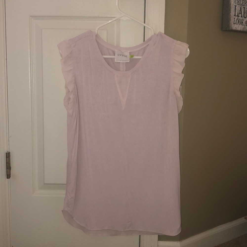 Pale pink dressy top